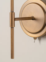 Load image into Gallery viewer, Luminella Elegant Bronze Linen Wall Light – Classic Design for Bedroom & Hallway