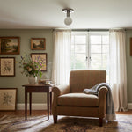 Bild in Gallery-Viewer laden, Glorica Glas Industrieller Metallrahmen Wandlampe – Minimalistische große Glühbirnen-Wandlampe für Wohnzimmer