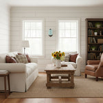 Cargar imagen en el visor de la Galería, Aplique de pared Eloise vintage de vidrio lechoso festoneado: iluminación de acento moderna para baño y dormitorio