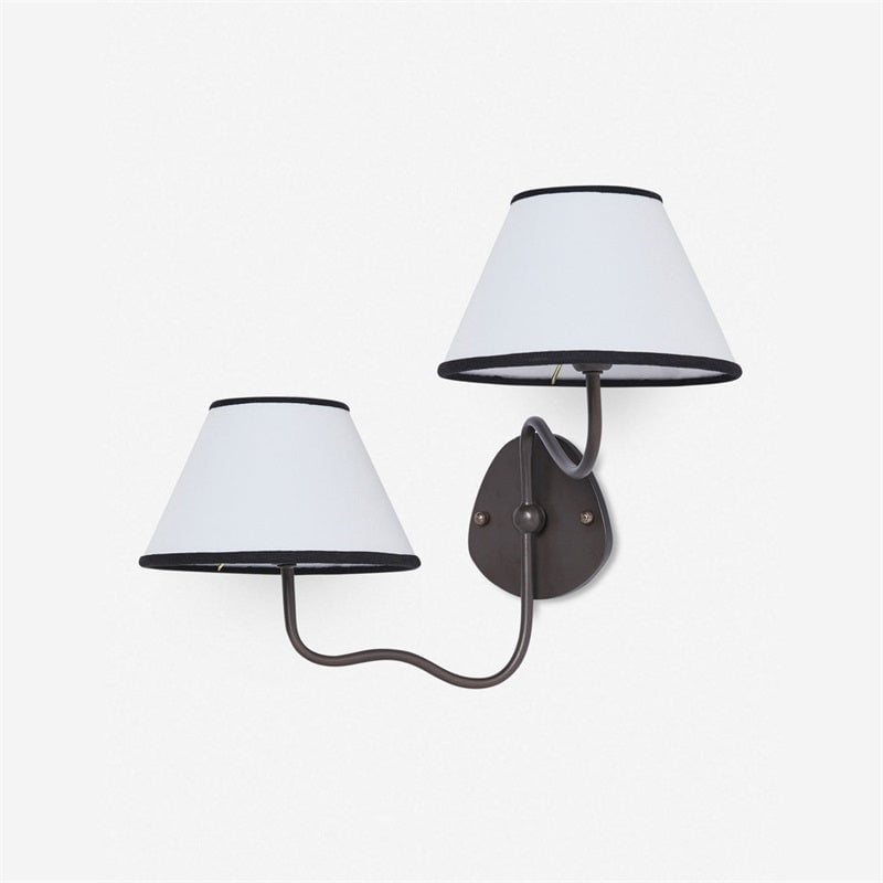 Arlen Modern Minimalist Fabric Wall Sconce – Soft Glow Wall Lamp for Bedroom & Living Room