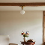 Bild in Gallery-Viewer laden, Glorica Glas Industrieller Metallrahmen Wandlampe – Minimalistische große Glühbirnen-Wandlampe für Wohnzimmer