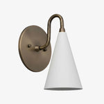Load image into Gallery viewer, Curved Metal Shade Sconce Vintage Style Wall Light - Entryway Stairwell Lighting