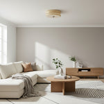 Cargar imagen en el visor de la Galería, Lámpara de Techo Curva Suave Opalix – Lámpara Decorativa de Techo Inspirada en el Art Decó para Espacios Interiores N08