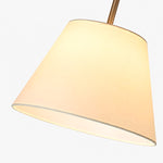 Cargar imagen en el visor de la Galería, White tapered fabric lampshade detail