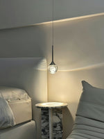 Load image into Gallery viewer, Moon Clear Glass Ball Pendant Light