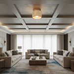 Load image into Gallery viewer, Travira Wabi Sabi Ceiling Light Organic Textured Marble Ceiling Lamp for Hallway