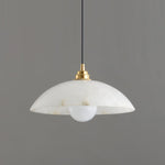 Load image into Gallery viewer, Alabaster Dome Pendant Light