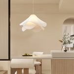 Load image into Gallery viewer, Ethereal Bloom French Floral Pleated Fabric Pendant Light