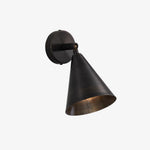 Load image into Gallery viewer, Matte Black Brass wall light finish