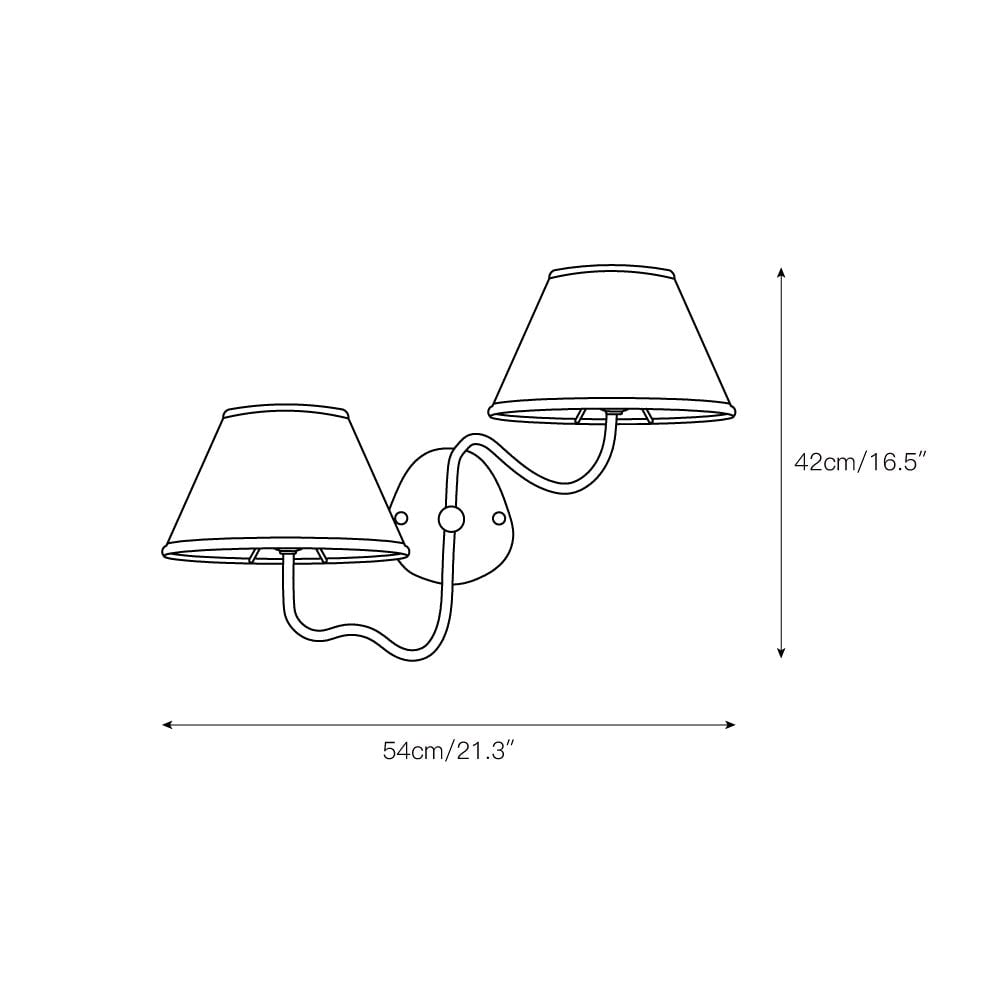 Arlen Modern Minimalist Fabric Wall Sconce – Soft Glow Wall Lamp for Bedroom & Living Room