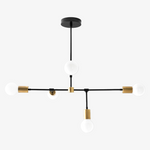 Charger l'image dans la visionneuse de galerie, Lustre Mobilux Line 5 lumières - Plafonnier moderne pour salle à manger