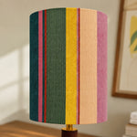 Load image into Gallery viewer, Liberty-Style Fabric Shade Ceramic Table Lamp for Bedside Ambient Lighting