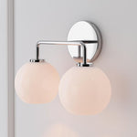 Load image into Gallery viewer, Selvion Art-Glass Globe Wall Sconce – Elegant Modern Wall Light for Bathrooms, Halls & Living Spaces