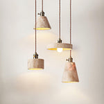 Load image into Gallery viewer, Alagusmo Minimalist Travertine Pendant Light
