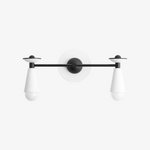 Charger l'image dans la visionneuse de galerie, Applique murale Pyralis Cone Sleek de style Art Déco avec abat-jour conique, idéale pour meuble-lavabo de salle de bain et éclairage de couloir