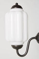 Load image into Gallery viewer, Eloise Chandelier – Milk Glass Chandelier in a Vintage Style Finish