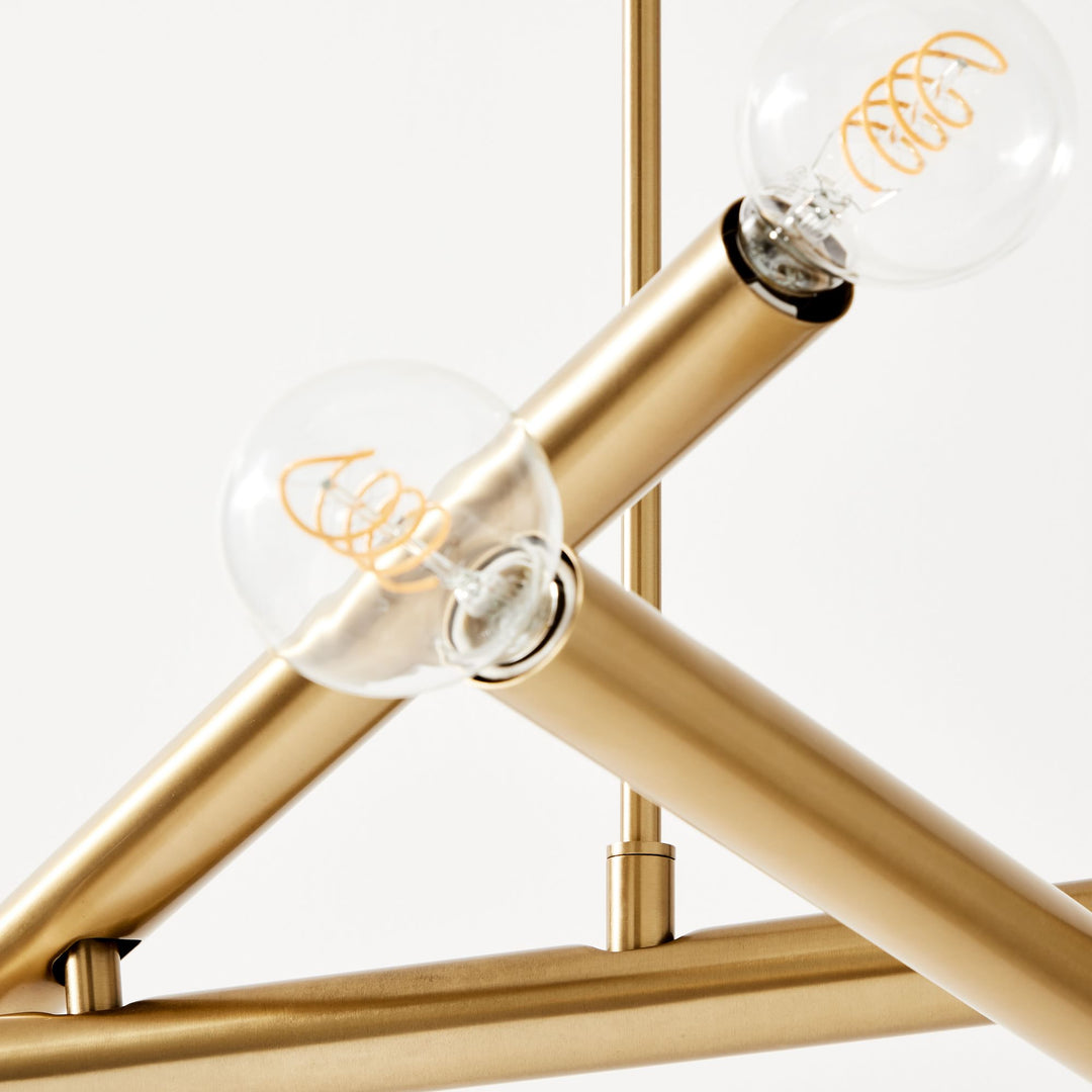 Lustre Borvia Spoutnik à 6 lumières – Style Trace à hauteur réglable