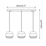 Bild in Gallery-Viewer laden, Travira Zylinder Travertin Pendelleuchte