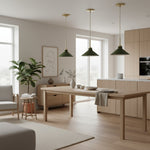 Cargar imagen en el visor de la Galería, Lámpara colgante cónica Aurenza de estilo rústico moderno: iluminación regulable para cocina y entrada.