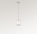 Load image into Gallery viewer, Driscoll Conical Glass Pendant Light - Modern Glass And Iron Design