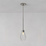 Load image into Gallery viewer, Merin Geometric Glass Chandelier – Modern Architectural Lighting for Dining Room or Foyer