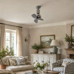 Cargar imagen en el visor de la Galería, Compact ceiling fan in a country style living room