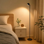 Cargar imagen en el visor de la Galería, Minimalist Black Smart Remote Floor Lamp