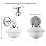 Charger l'image dans la visionneuse de galerie, Applique murale industrielle Crelina en verre transparent ou opalin – Éclairage moderne pour salle de bain