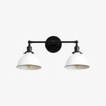 Load image into Gallery viewer, Conique Metal Vintage Dual Shade Wall Sconce – Farmhouse Style Lighting for Bathroom & Hallway