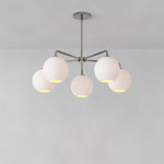 Load image into Gallery viewer, Selvion 5 Light Globe Chandelier - Sculptural Glass Modern Style