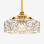 Charger l'image dans la visionneuse de galerie, Vintage Adjustable Glass Pendant Light