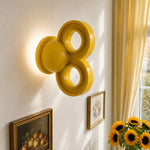 Bild in Gallery-Viewer laden, Yellow wall light near framed art and yellow curtains