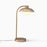 Charger l'image dans la visionneuse de galerie, Lampe de table Elorina rétro avec abat-jour en métal – Design contemporain à brancher pour tables d'appoint et tables de chevet