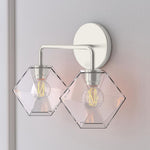 Load image into Gallery viewer, Talvior Faceted Glass Wall Sconce – Modern Style Bathroom or Hallway Accent Light