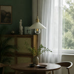 Bild in Gallery-Viewer laden, Vintage ceramic pendant light in a quiet tea-room setting