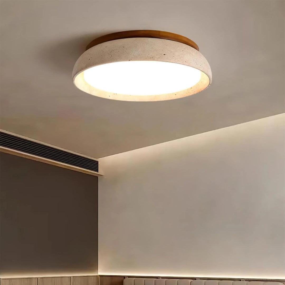 Plafonnier scandinave moderne en travertin