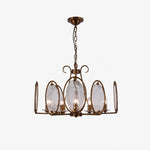 Bild in Gallery-Viewer laden, Oval Panel Textured Glass Chandelier