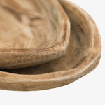 Load image into Gallery viewer, Distressed Paulownia Wood Boat-Shaped Serving Tray detail 8