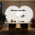 Cargar imagen en el visor de la Galería, Lámpara colgante lineal para comedor con luz de lavado de pared