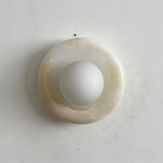 Bild in Gallery-Viewer laden, Orli White Jade Wandleuchte