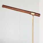 Load image into Gallery viewer, Moss Linear Wood Floor Lamp - Modern Adjustable Led Light For Reading