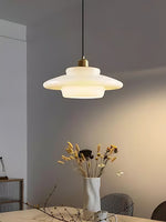 Load image into Gallery viewer, Modern Milk Glass Pendant Light