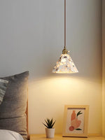 Load image into Gallery viewer, Wabi-sabi Style Water-polished Translucent Stone Retro Pendant Lamp