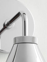 Load image into Gallery viewer, Korvi Tapered Sconce Cone Wall Light – Black or Brass Conical Retro Design