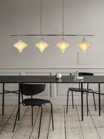 Load image into Gallery viewer, Art Deco Star Linear Pendant Light - Elegant Lighting for Kitchen Island - Astris Cassiopeia