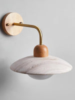 Load image into Gallery viewer, Travira Modern Design Disc Travertine Wall Light