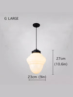 Load image into Gallery viewer, Vintage Art Deco Milk Glass Pendant Light