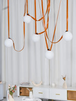 Load image into Gallery viewer, Modular Pendant Light with Sculptural Belt-Style Design