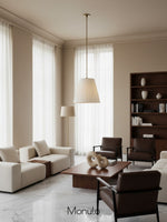 Load image into Gallery viewer, Modern Fabric Pendant Light - Conical Drum Shade for Soft Glow