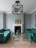 Load image into Gallery viewer, American Retro Industrial Style Iron Birdcage Pendant Lamp